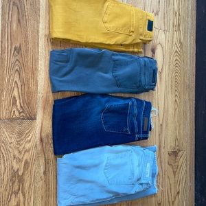 4 pair of jeans. Articles of Society and Dear John